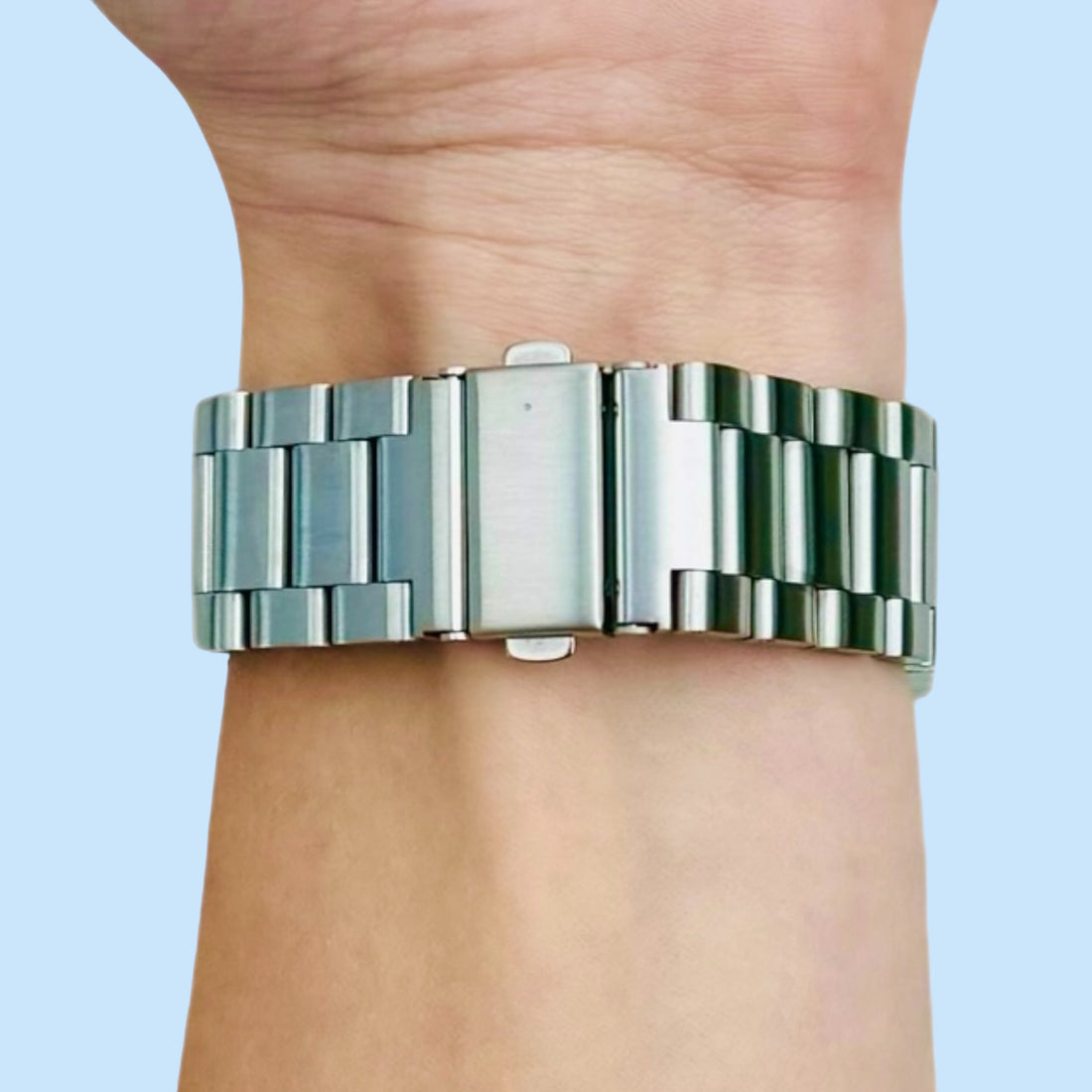 silver-metal-huawei-watch-gt4-46mm-watch-straps-nz-stainless-steel-link-watch-bands-aus