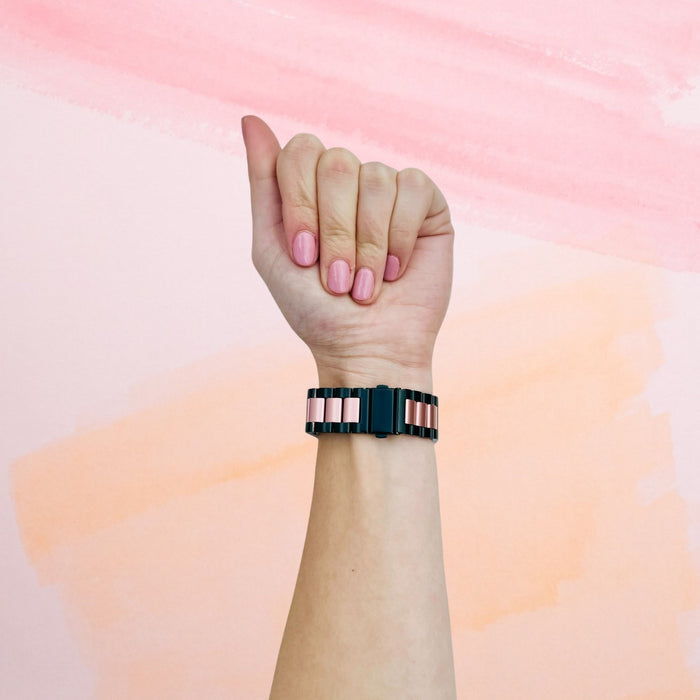 black-rose-pink-metal-kogan-hybrid+-smart-watch-watch-straps-nz-stainless-steel-link-watch-bands-aus