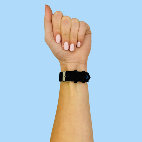 black-red-blue-garmin-vivomove-3s-watch-straps-nz-suede-watch-bands-aus