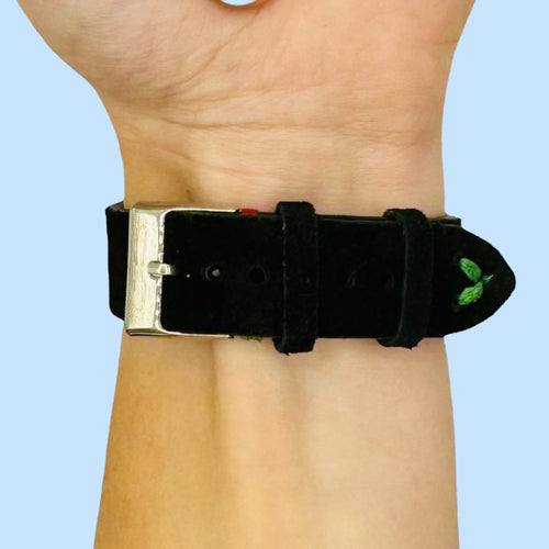 black-red-green-samsung-galaxy-watch-8-(40mm)-watch-straps-nz-suede-watch-bands-aus