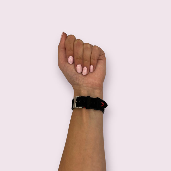 black-red-garmin-fenix-5x-watch-straps-nz-ocean-band-silicone-watch-bands-aus