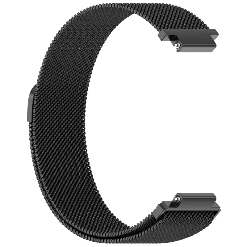 garmin-cirqa-metal-watch-straps-nz-replacement-milanese-woven-mesh-watch-bands-aus-black