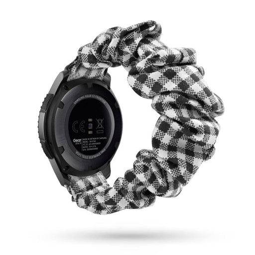 gingham-black-and-white-google-pixel-watch-4-(45mm)-watch-straps-nz-scrunchies-watch-bands-aus