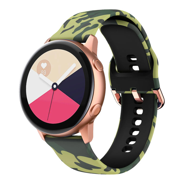 Silicone Pattern Watch Straps compatible with the Garmin Vivoactive 4