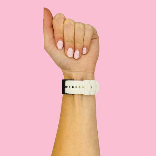 white-hex-pattern-samsung-galaxy-watch-8-(40mm)-watch-straps-nz-silicone-football-pattern-watch-bands-aus