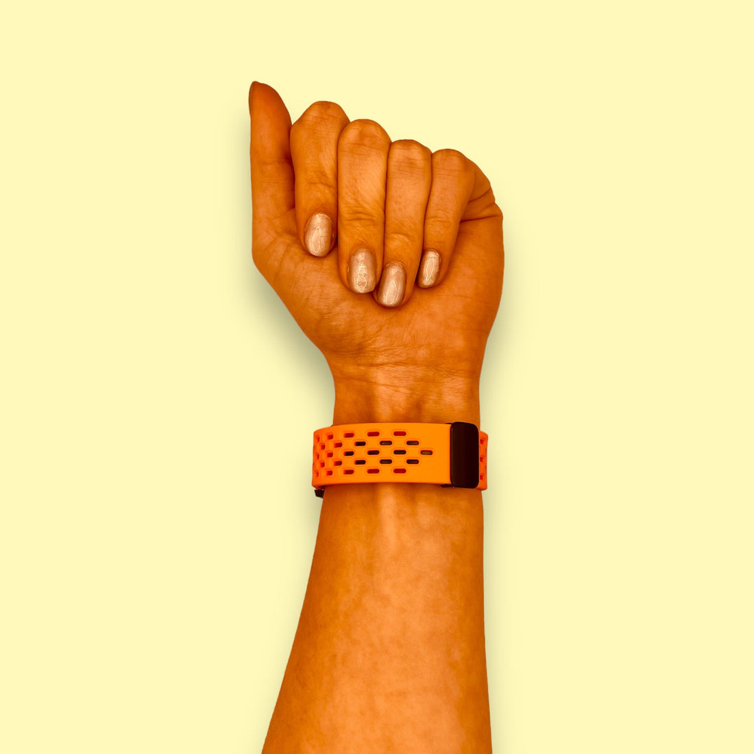 orange-samsung-galaxy-watch-fe-watch-straps-nz-magnetic-sports-watch-bands-aus