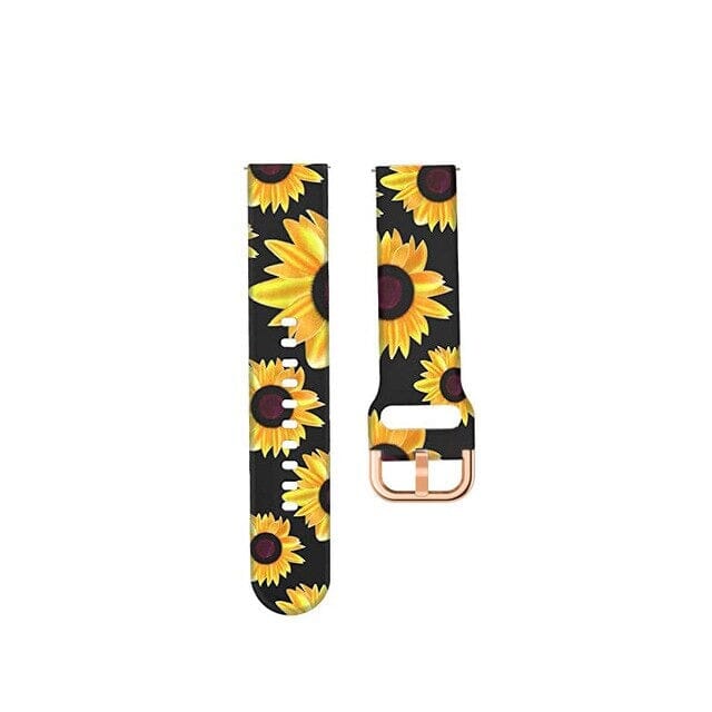 sunflowers-black-huawei-watch-5-(42mm)-watch-straps-nz-pattern-straps-watch-bands-aus