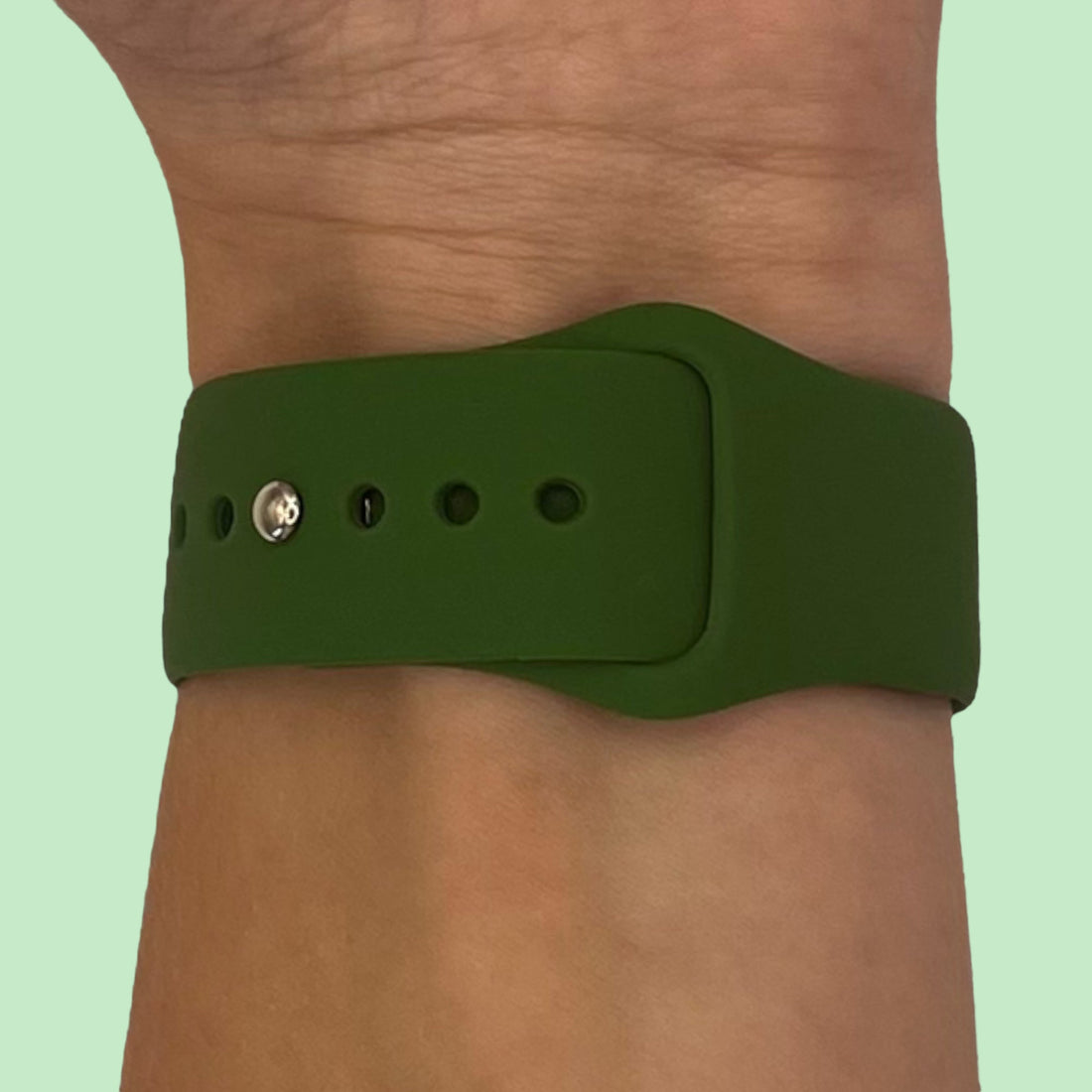olive-samsung-galaxy-watch-fe-watch-straps-nz-silicone-button-watch-bands-aus