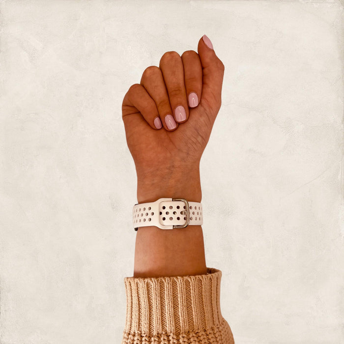 white-garmin-venu-4-(41mm)-watch-straps-nz-silicone-sports-watch-bands-aus