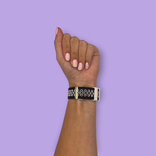 black-white-samsung-galaxy-watch-8-(40mm)-watch-straps-nz-silicone-sports-watch-bands-aus