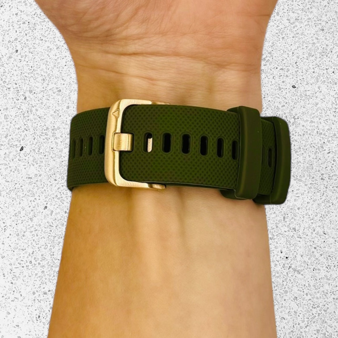 army-green-rose-gold-buckle-garmin-venu-3s-watch-straps-nz-silicone-watch-bands-aus-808046,808048