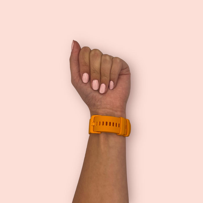 orange-garmin-vivoactive-4-watch-straps-nz-silicone-watch-bands-aus