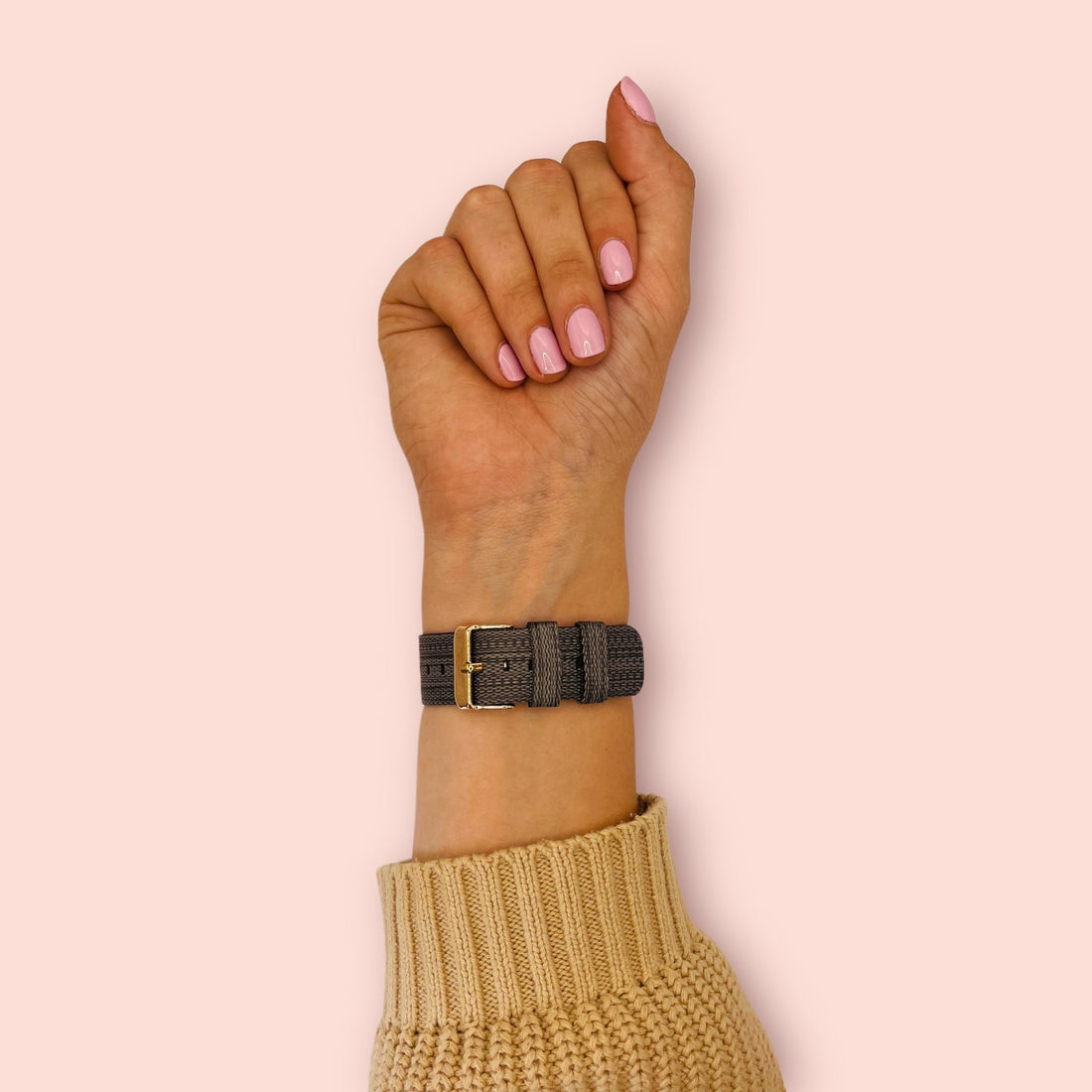 charcoal-garmin-fenix-6x-watch-straps-nz-canvas-watch-bands-aus