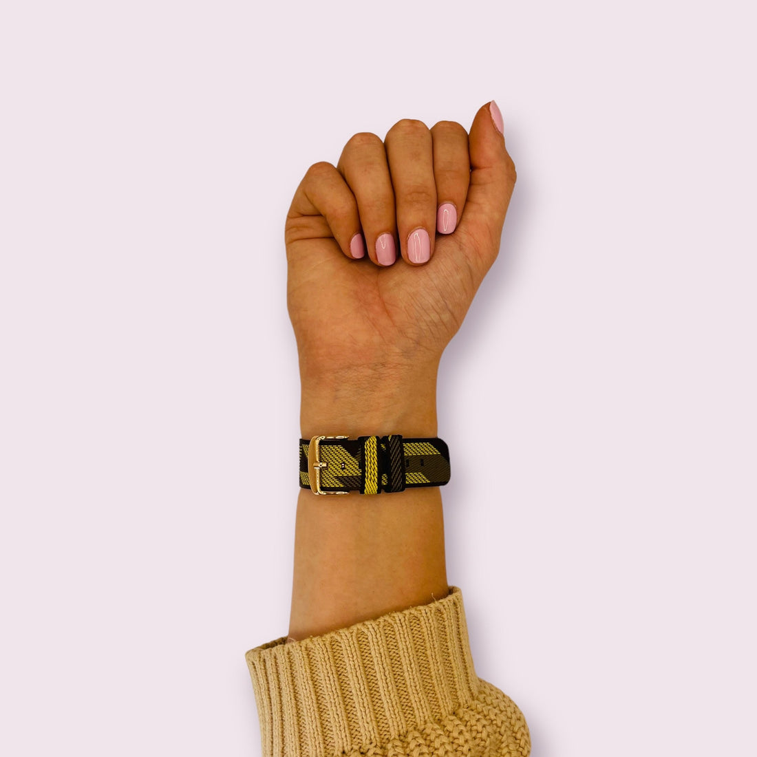 yellow-pattern-garmin-vivoactive-3-watch-straps-nz-canvas-watch-bands-aus-996015