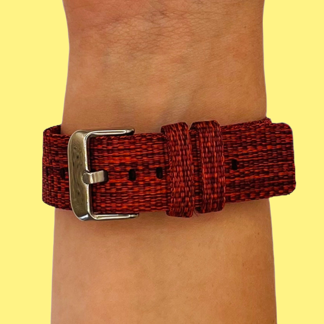 red-coros-nomad-watch-straps-nz-canvas-watch-bands-aus