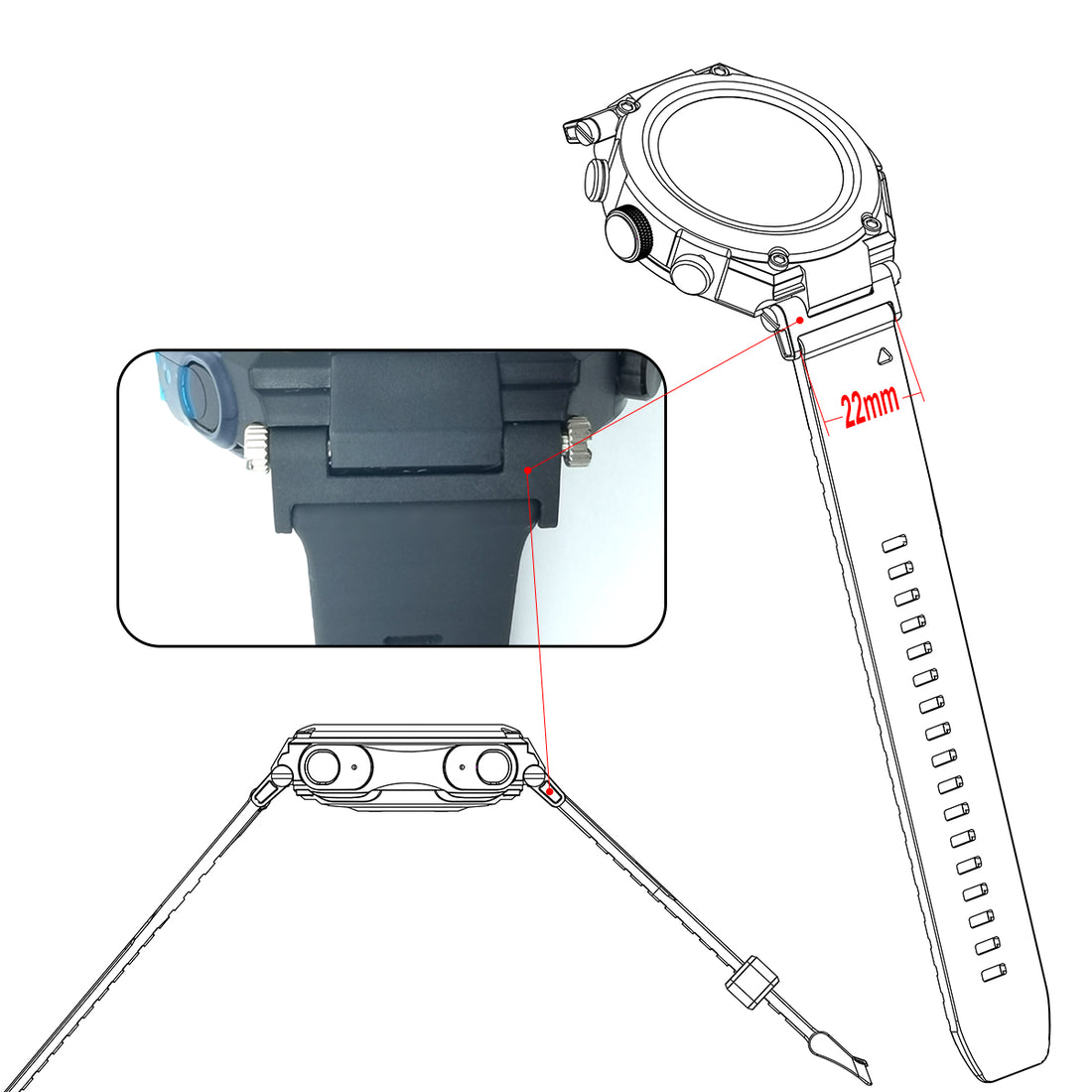 t92-smartwatch-watch-straps-nz-watch-bands-connector-aus