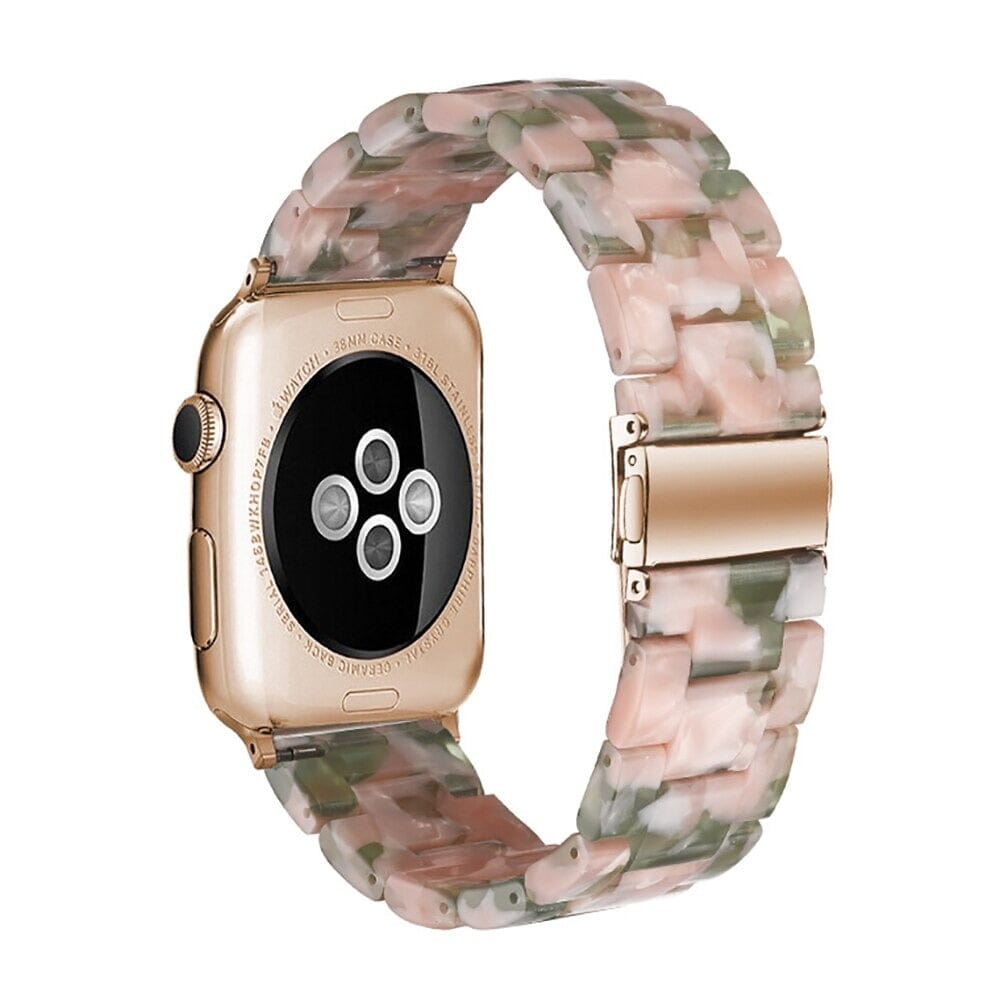 pink-green-huawei-watch-5-(42mm)-watch-straps-nz-resin-watch-bands-aus-991214