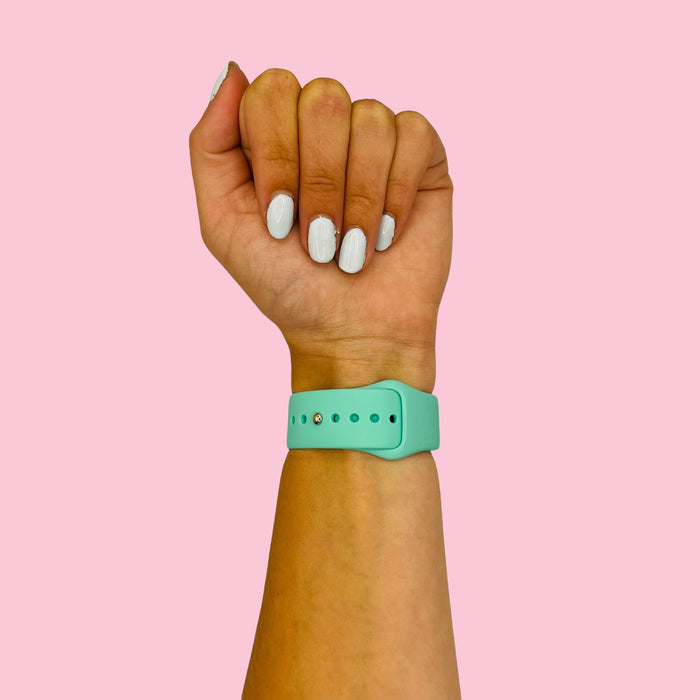 teal-coros-apex-4-(46mm)-watch-straps-nz-silicone-button-watch-bands-aus