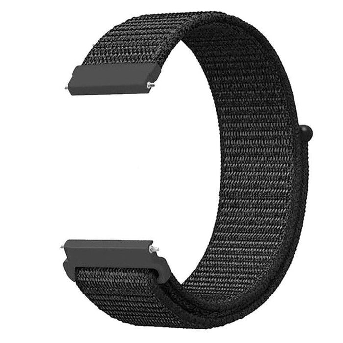 black-garmin-fenix-6-watch-straps-nz-nylon-sports-loop-watch-bands-aus