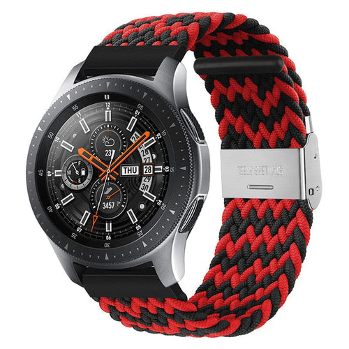 black-red-zig-fossil-hybrid-tailor,-venture,-scarlette,-charter-watch-straps-nz-nylon-braided-loop-watch-bands-aus