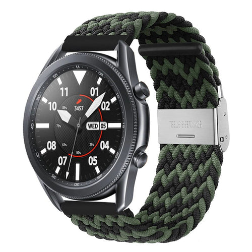 black-green-zig-fitbit-charge-5-watch-straps-nz-nylon-braided-loop-watch-bands-aus
