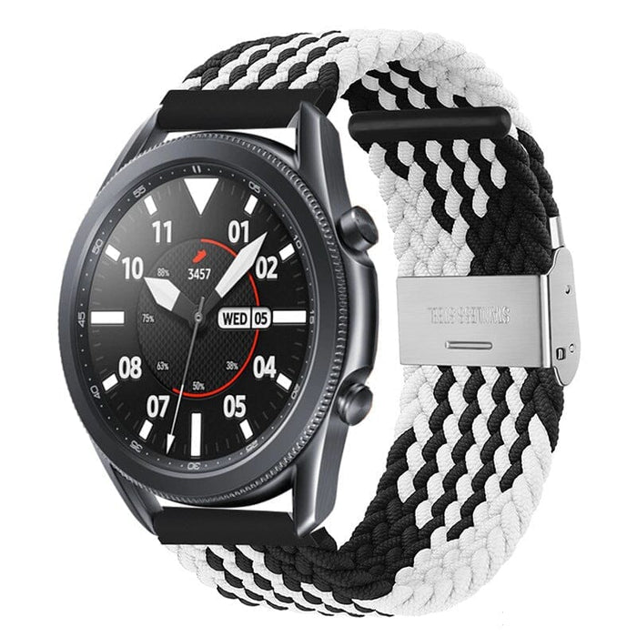 white-black-garmin-epix-pro-(gen-2,-47mm)-watch-straps-nz-nylon-braided-loop-watch-bands-aus
