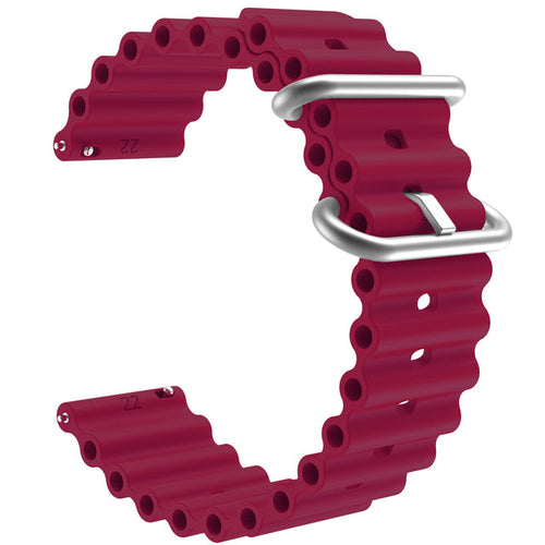maroon-ocean-bands-withings-activite---pop,-steel-sapphire-watch-straps-nz-ocean-band-silicone-watch-bands-aus
