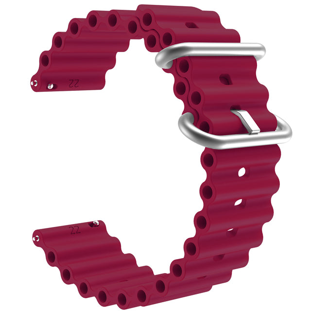 maroon-ocean-bands-coros-apex-46mm-apex-pro-watch-straps-nz-ocean-band-silicone-watch-bands-aus