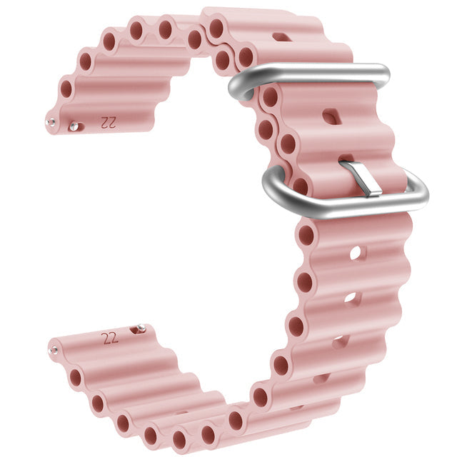 pink-ocean-bands-garmin-forerunner-55-watch-straps-nz-ocean-band-silicone-watch-bands-aus