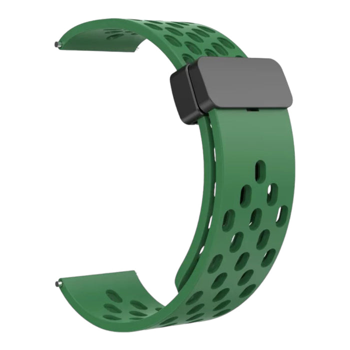 army-green-magnetic-sports-samsung-galaxy-watch-6-(44mm)-watch-straps-nz-ocean-band-silicone-watch-bands-aus