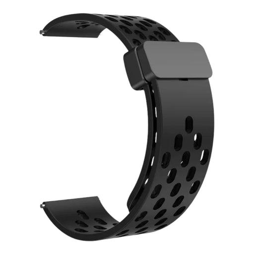 black-magnetic-sports-garmin-approach-s42-watch-straps-nz-ocean-band-silicone-watch-bands-aus