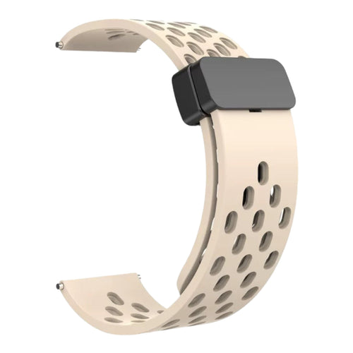 cream-magnetic-sports-kogan-active+-smart-watch-watch-straps-nz-ocean-band-silicone-watch-bands-aus