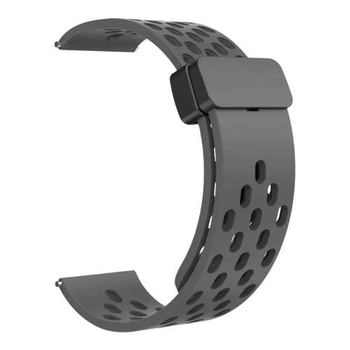 dark-grey-magnetic-sports-garmin-approach-s42-watch-straps-nz-ocean-band-silicone-watch-bands-aus