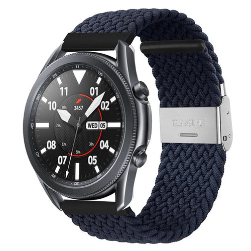 navy-blue-huawei-honor-s1-watch-straps-nz-nylon-braided-loop-watch-bands-aus