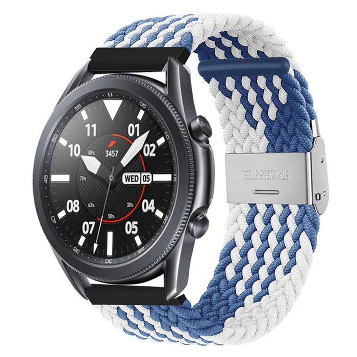 blue-and-white-huawei-watch-ultimate-watch-straps-nz-nylon-braided-loop-watch-bands-aus