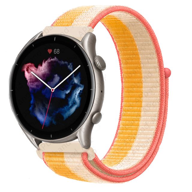 peach-yellow-garmin-quatix-5-watch-straps-nz-nylon-sports-loop-watch-bands-aus