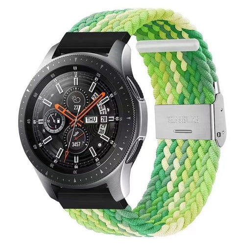 green-white-huawei-honor-s1-watch-straps-nz-nylon-braided-loop-watch-bands-aus