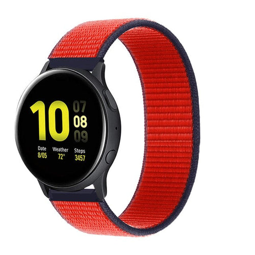 tri-red-garmin-fenix-6-watch-straps-nz-nylon-sports-loop-watch-bands-aus