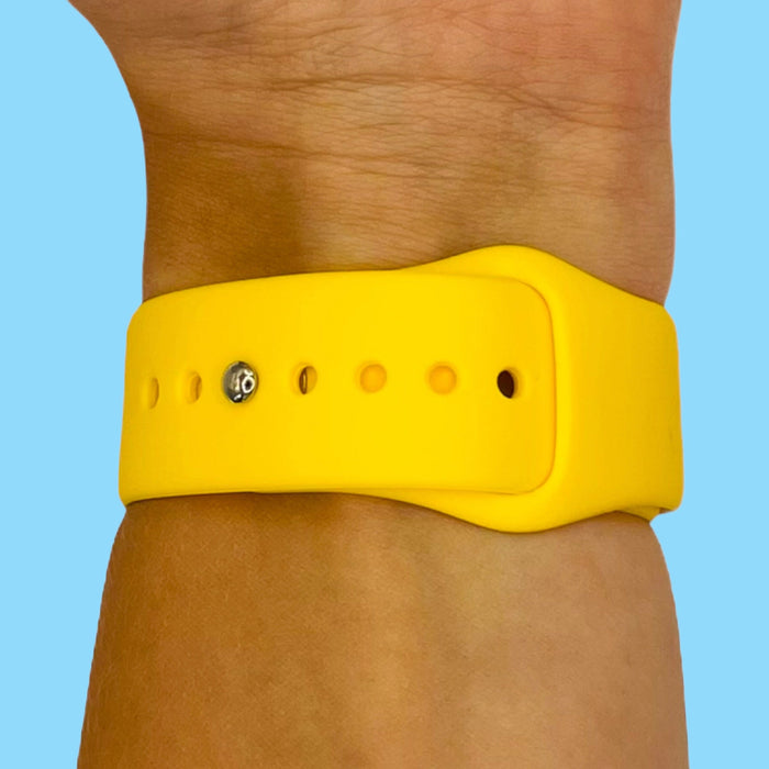 yellow-huawei-watch-3-watch-straps-nz-silicone-button-watch-bands-aus