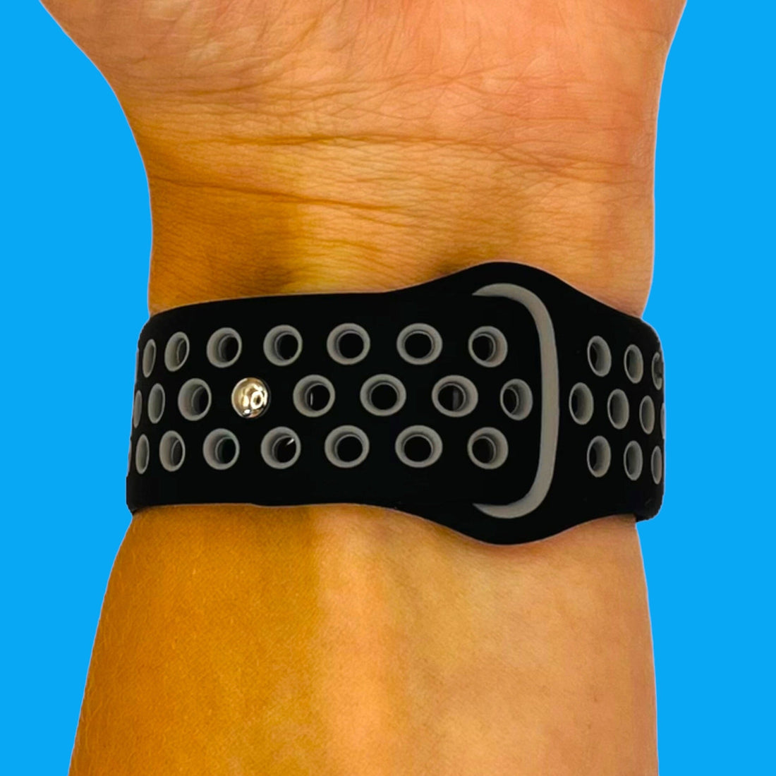 black-grey-samsung-galaxy-watch-4-(40-44mm)-watch-straps-nz-silicone-sports-watch-bands-aus-804100