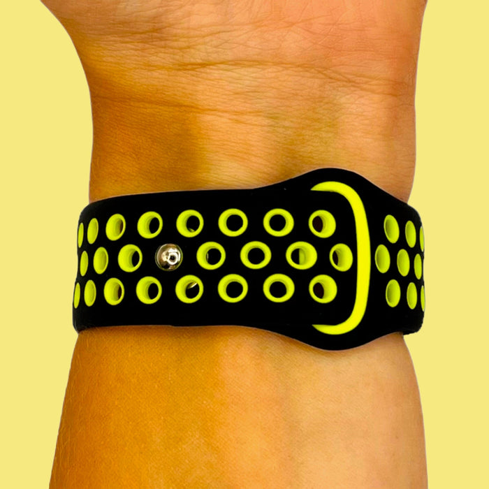 black-yellow-samsung-galaxy-watch-5-(40-44mm)-watch-straps-nz-silicone-sports-watch-bands-aus