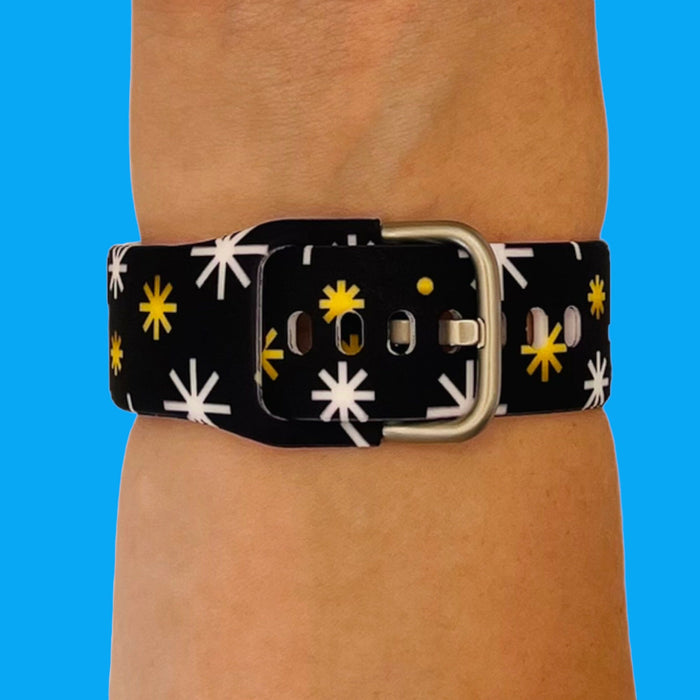 yellow-stars-huawei-watch-gt3-46mm-watch-straps-nz-pattern-straps-watch-bands-aus