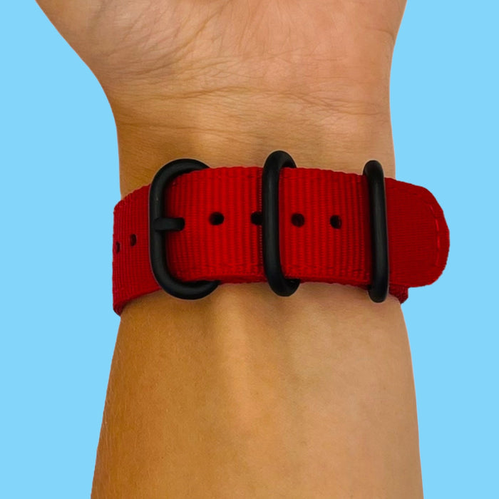 red-coros-apex-42mm-pace-2-watch-straps-nz-nato-nylon-watch-bands-aus