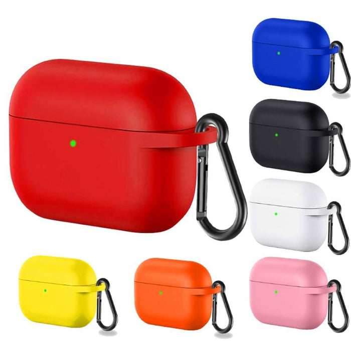 Beige Silicone Case Compatible with Apple Airpods Pro with Carry Clip NZ