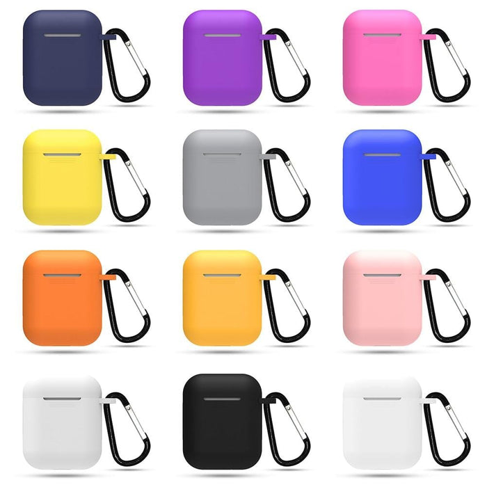 Hot Pink Silicone Case Compatible with Apple Airpods with Carry Clip NZ