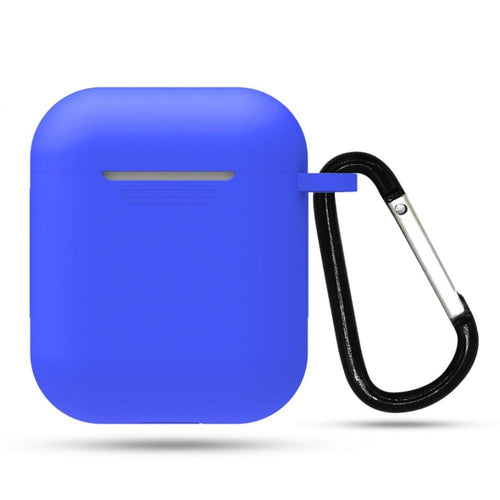 Navy Blue Silicone Case Compatible with Apple Airpods with Carry Clip NZ