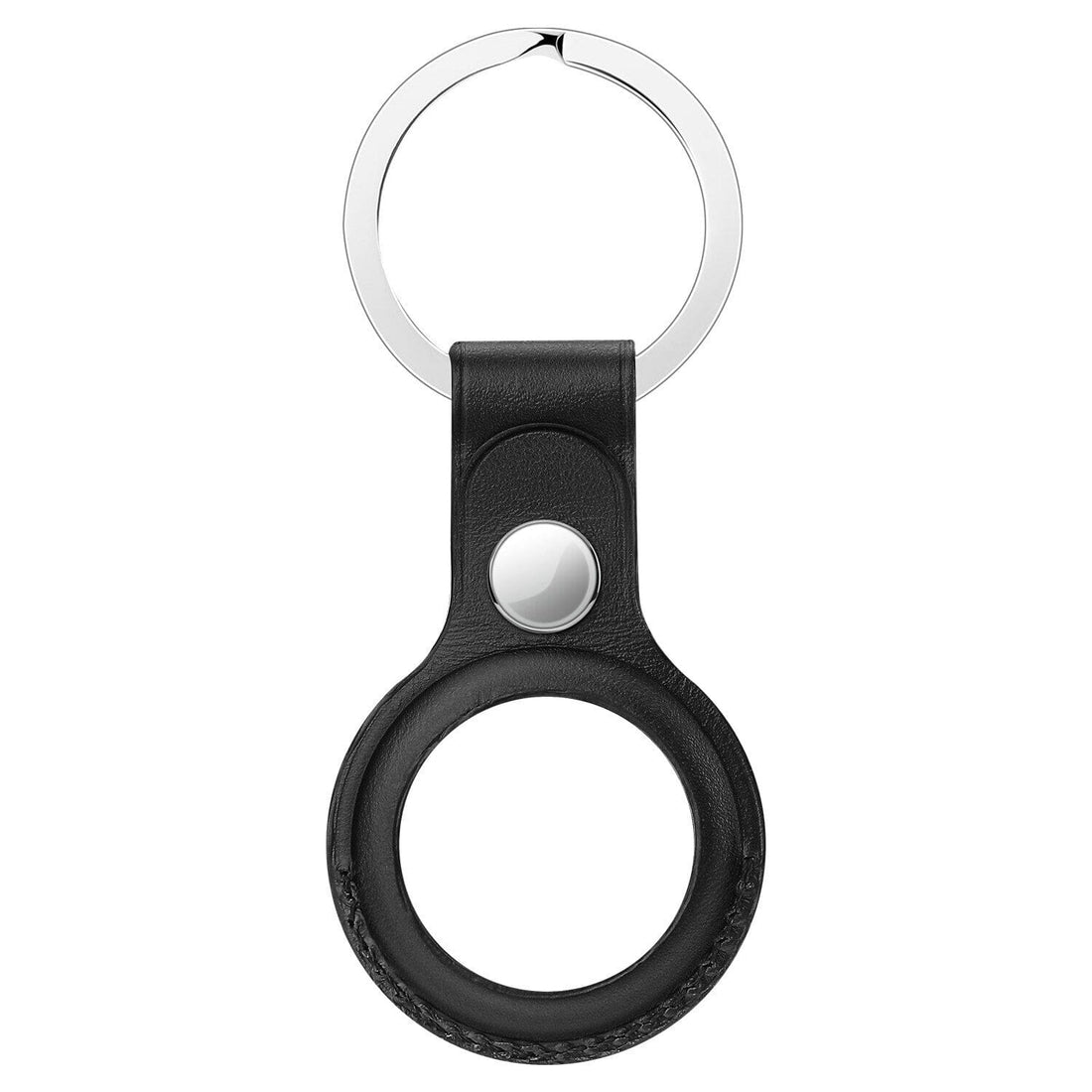 Brown Leather Key Chain Cases compatible with Apple Airtags NZ