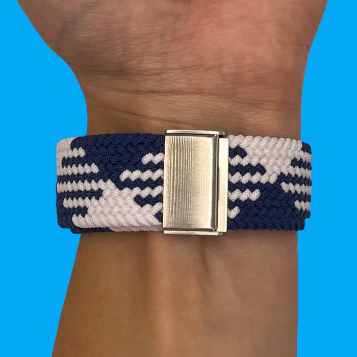 blue-and-white-ticwatch-s-s2-watch-straps-nz-nylon-braided-loop-watch-bands-aus