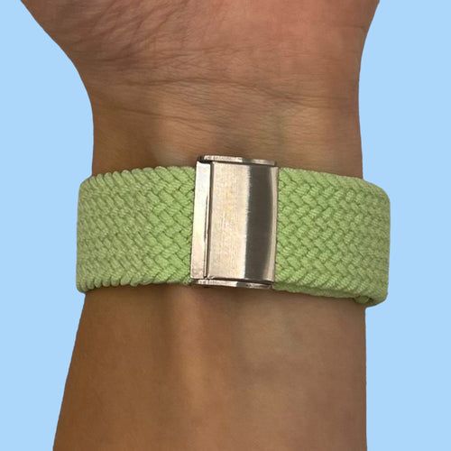 light-green-huawei-honor-s1-watch-straps-nz-nylon-braided-loop-watch-bands-aus