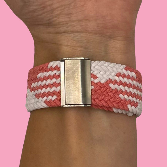 pink-white-3plus-vibe-smartwatch-watch-straps-nz-nylon-braided-loop-watch-bands-aus